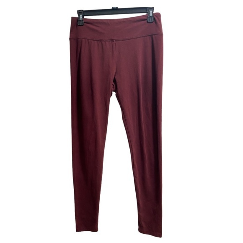Offline By Aerie, OG Leggings Regular Rise Long Inseam, size‎ Large, Burgundy